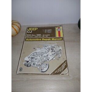 Haynes CJ Jeep Automotive Repair Manual 1949-1986 All Models 50020 (412) Vintage